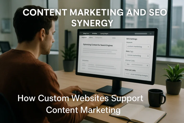 Content Marketing and SEO Synergy How Custom Websites Support Content Marketing