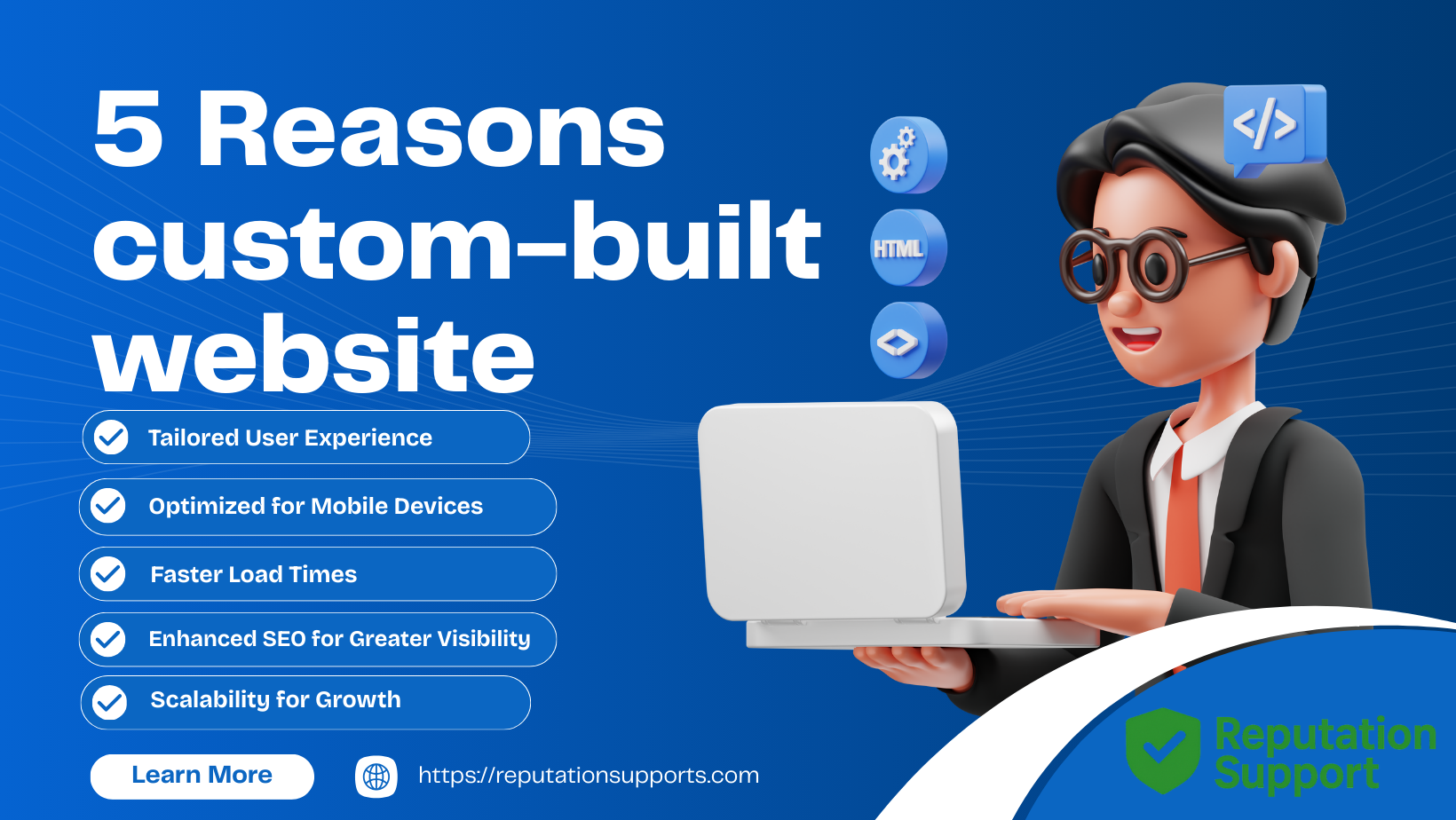 5 Reasons custom-built website